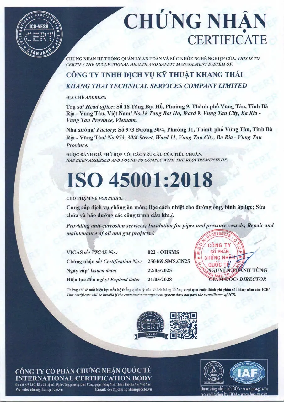 Chứng nhận ISO 9001:2015 